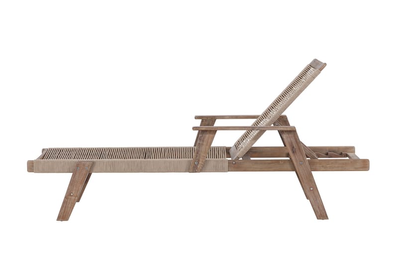 Little John Solstol 200x72 cm - Brun - Utemöbler - Utestol & trädgårdsstol - Solstolar