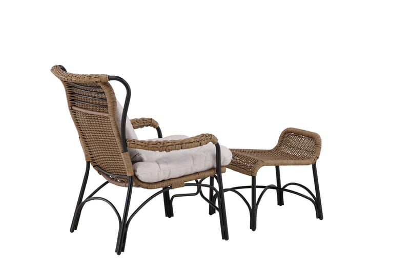 Loreto Utefåtölj - Svart - Utemöbler - Loungemöbler - Loungestol utomhus