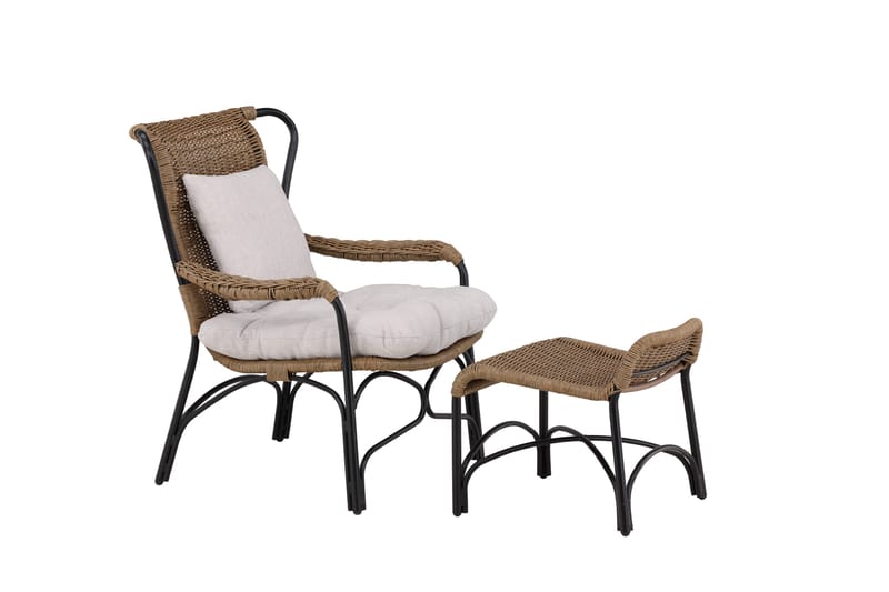 Loreto Utefåtölj - Svart - Utemöbler - Loungemöbler - Loungestol utomhus