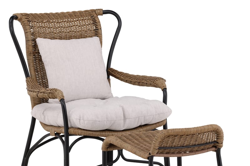 Loreto Utefåtölj - Svart - Utemöbler - Loungemöbler - Loungestol utomhus