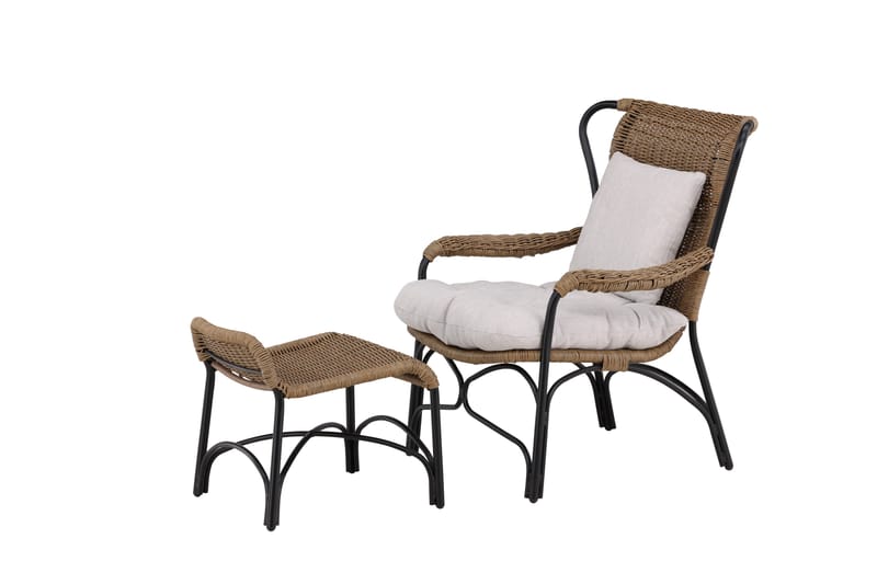 Loreto Utefåtölj - Svart - Utemöbler - Loungemöbler - Loungestol utomhus