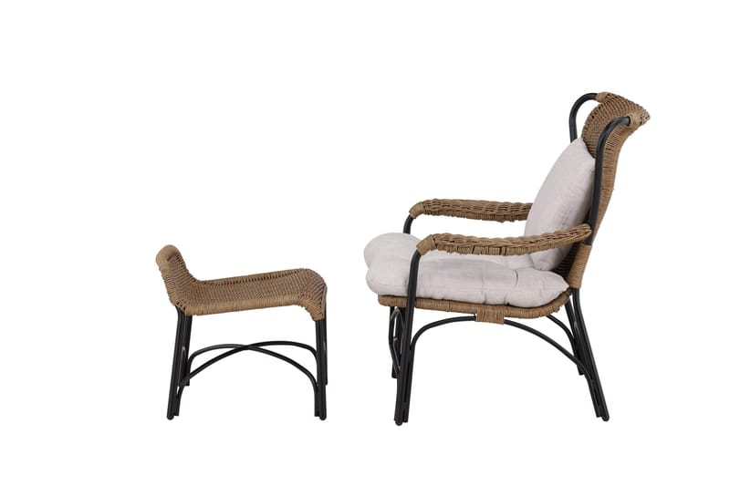 Loreto Utefåtölj - Svart - Utemöbler - Loungemöbler - Loungestol utomhus