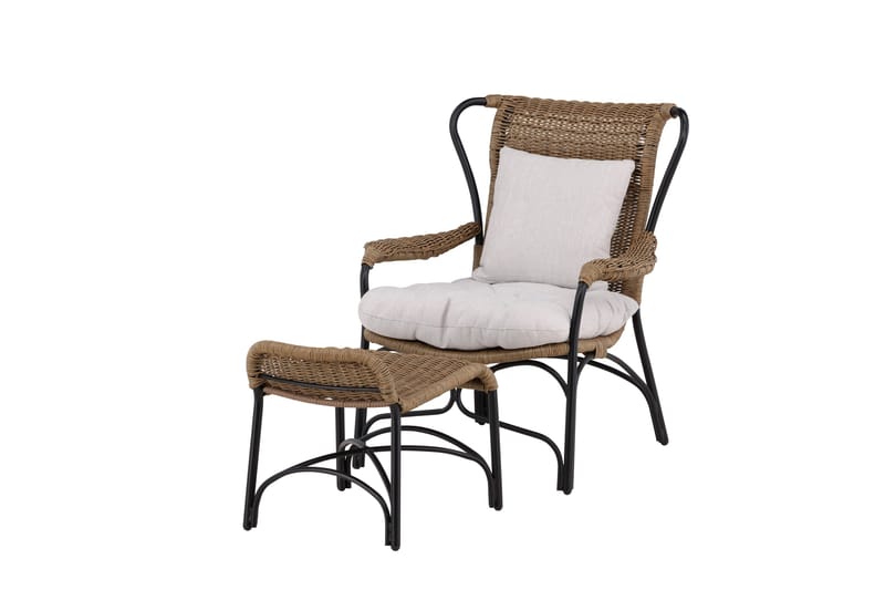 Loreto Utefåtölj - Svart - Utemöbler - Loungemöbler - Loungestol utomhus