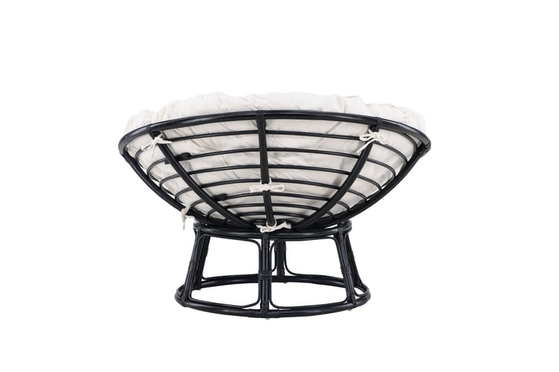 Loungestol Bonnie - Svart/Vit - Utemöbler - Utestol & trädgårdsstol - Utefåtölj & loungefåtölj