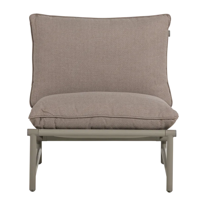 Loungestol Elvo 82 cm Utomhus - Sand - Utemöbler - Utestol & trädgårdsstol - Utefåtölj & loungefåtölj