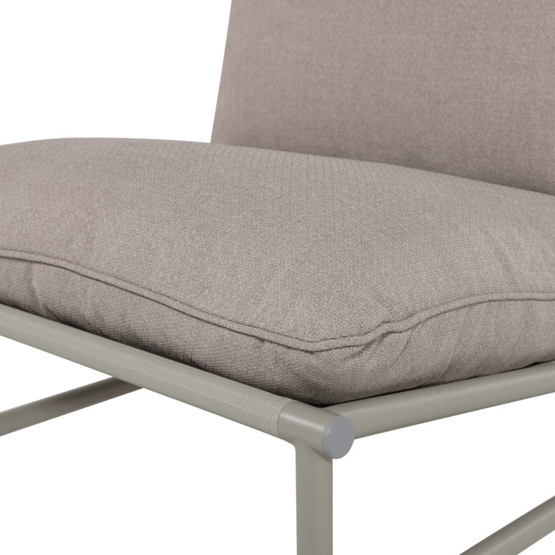 Loungestol Elvo 82 cm Utomhus - Sand - Utemöbler - Utestol & trädgårdsstol - Utefåtölj & loungefåtölj