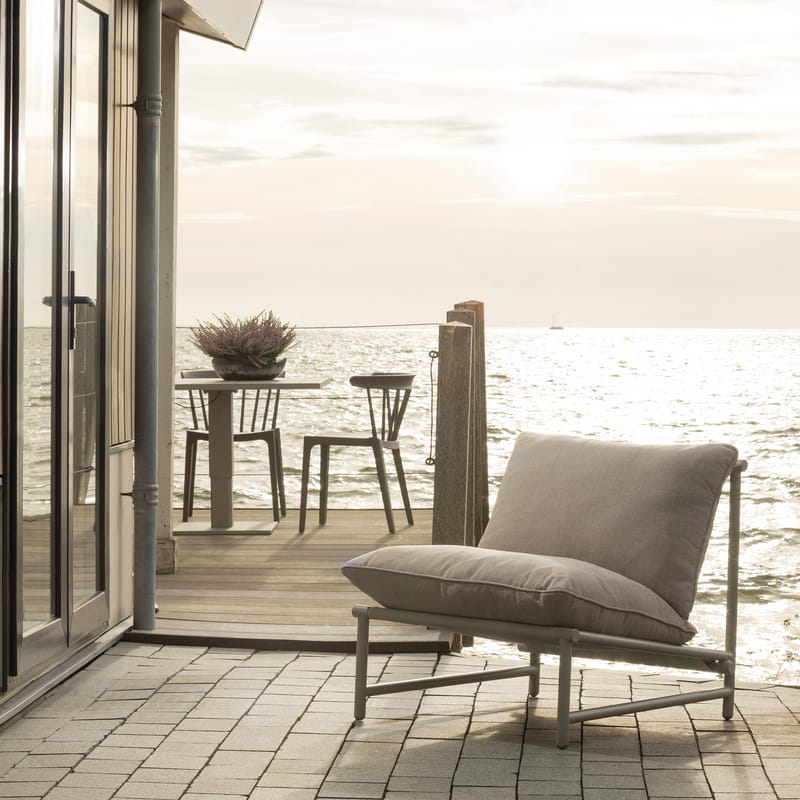 Loungestol Elvo 82 cm Utomhus - Sand - Utemöbler - Utestol & trädgårdsstol - Utefåtölj & loungefåtölj