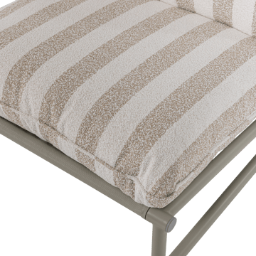 Loungestol Elvo 82 cm Utomhus - Sand/Vit - Utemöbler - Utestol & trädgårdsstol - Utefåtölj & loungefåtölj