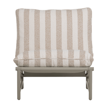 Loungestol Elvo 82 cm Utomhus - Sand/Vit - Utemöbler - Utestol & trädgårdsstol - Utefåtölj & loungefåtölj