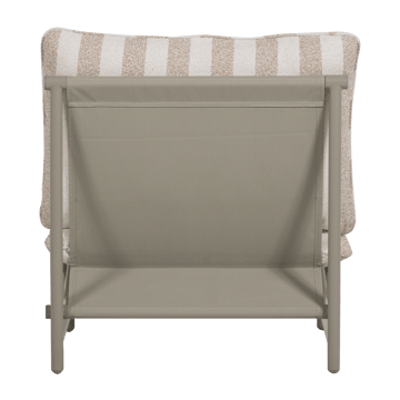 Loungestol Elvo 82 cm Utomhus - Sand/Vit - Utemöbler - Utestol & trädgårdsstol - Utefåtölj & loungefåtölj