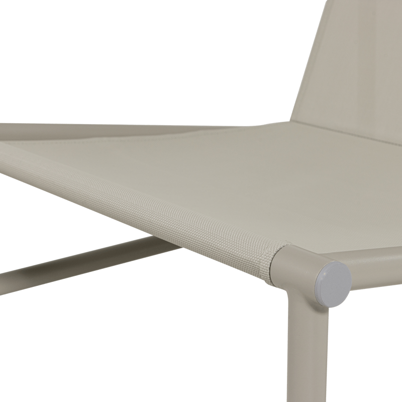 Loungestol Elvo 82 cm Utomhus - Sand/Vit - Utemöbler - Utestol & trädgårdsstol - Utefåtölj & loungefåtölj