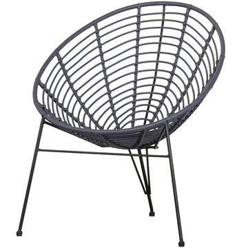 Loungestol Jane 72 cm Utomhus - Bläck - Utemöbler - Utestol & trädgårdsstol - Utefåtölj & loungefåtölj