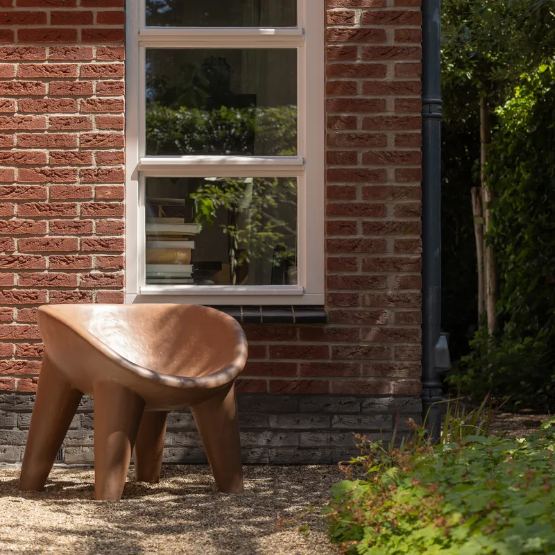 Loungestol Orio Utomhus, Röd/Brun