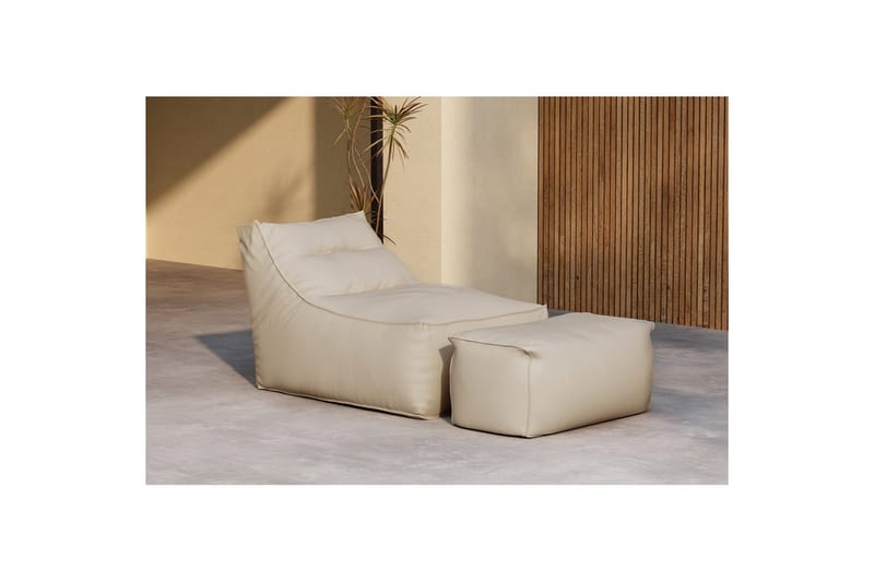 Loungestol Redang - Beige - Utemöbler - Utestol & trädgårdsstol - Solstolar