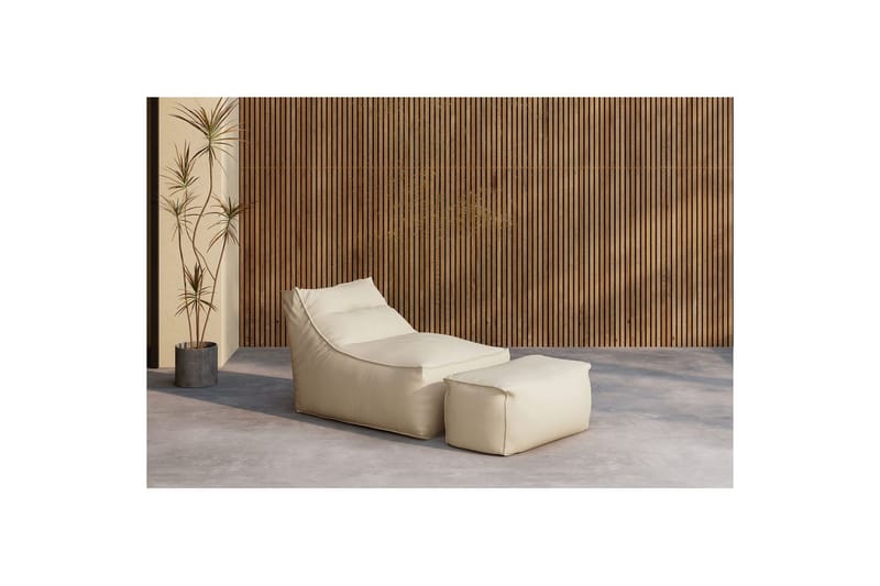 Loungestol Redang - Beige - Utemöbler - Utestol & trädgårdsstol - Solstolar