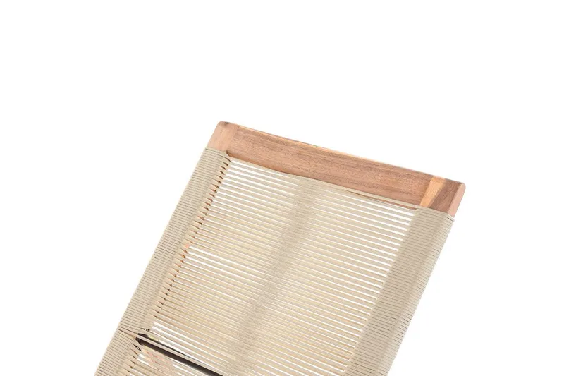 Loungestol Prossedi Beige/ljust trä - Beige/ljust trä - Utemöbler - Utestol & trädgårdsstol - Solsäng & Solvagnar