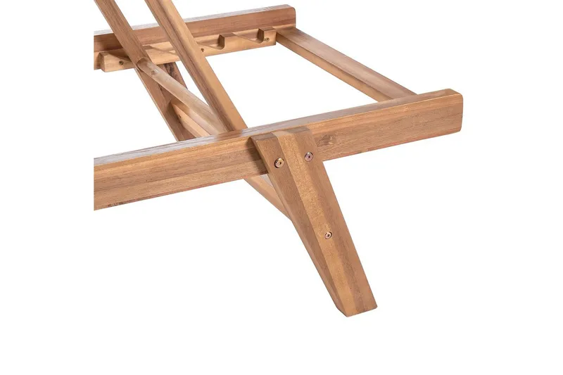 Loungestol Prossedi Beige/ljust trä - Beige/ljust trä - Utemöbler - Utestol & trädgårdsstol - Solsäng & Solvagnar