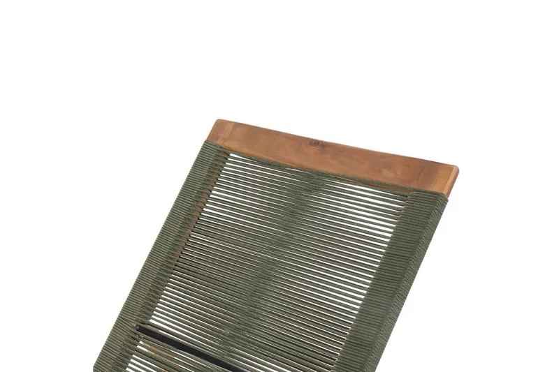 Loungestol Prossedi Grönt/ljust trä - Grönt/ljust trä - Utemöbler - Utestol & trädgårdsstol - Solsäng & Solvagnar