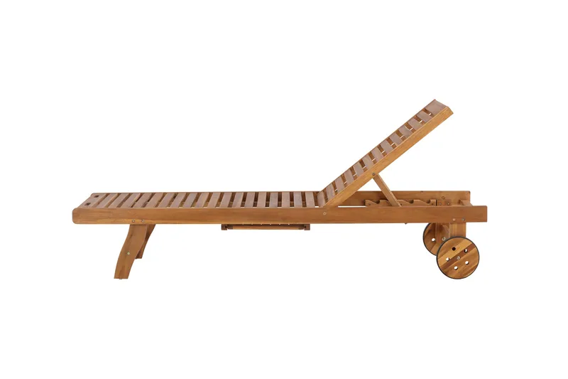 Luzon Solstol 200x63 cm - Brun - Utemöbler - Utestol & trädgårdsstol - Solstolar