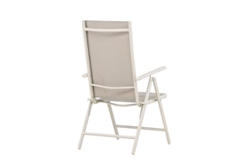 Maggie Fällbar Positionsstol utomhus i aluminium - Beige - Utemöbler - Utestol & trädgårdsstol - Positionsstol