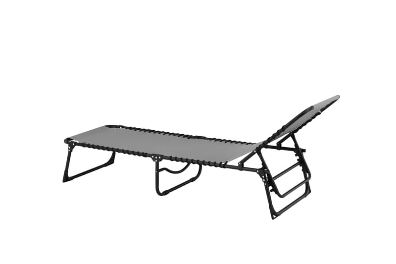 Majken Solstol 60x190 cm - Grå - Utemöbler - Utestol & trädgårdsstol - Solstolar