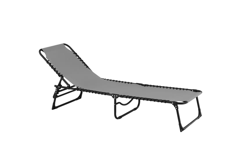 Majken Solstol 60x190 cm - Grå - Utemöbler - Utestol & trädgårdsstol - Solstolar