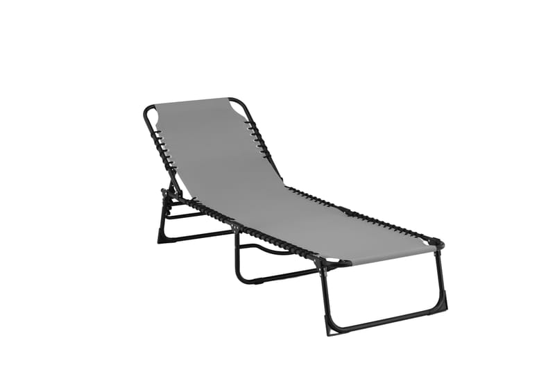 Majken Solstol 60x190 cm - Grå - Utemöbler - Utestol & trädgårdsstol - Solstolar