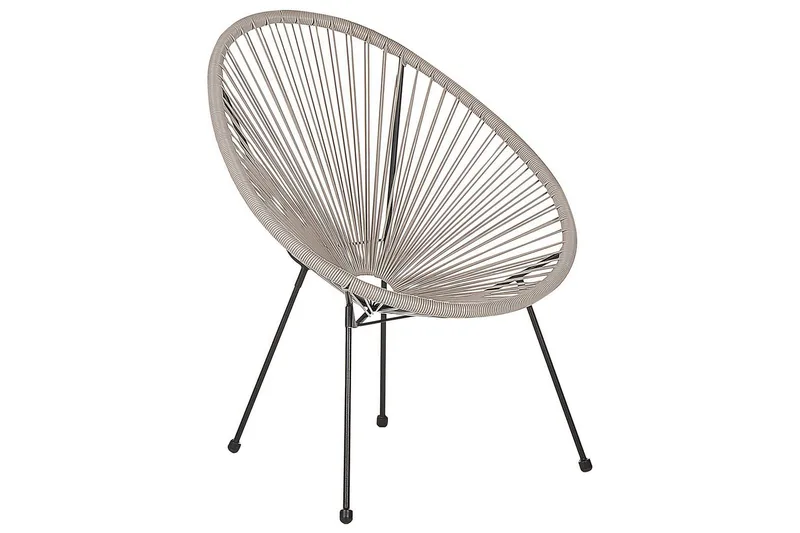 Maniwaki Utefåtölj, Grå/Svart