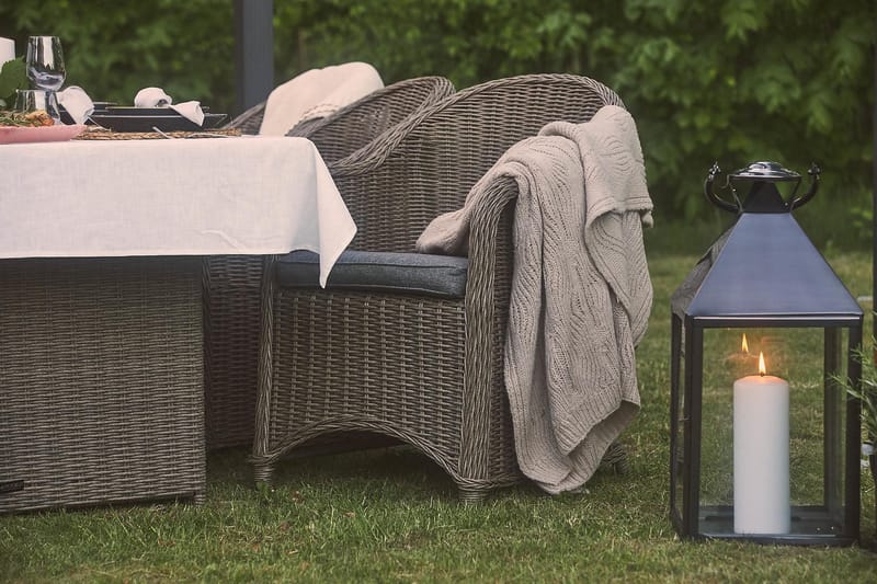 Marcus Light Fåtölj m Dyna - Grå - Utemöbler - Utestol & trädgårdsstol - Utefåtölj & loungefåtölj