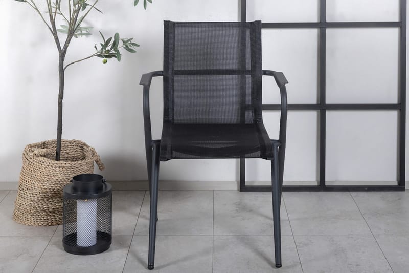 Alina Matstol Utomhus - Svart - Utemöbler - Utestol & trädgårdsstol - Matstol & karmstol utomhus