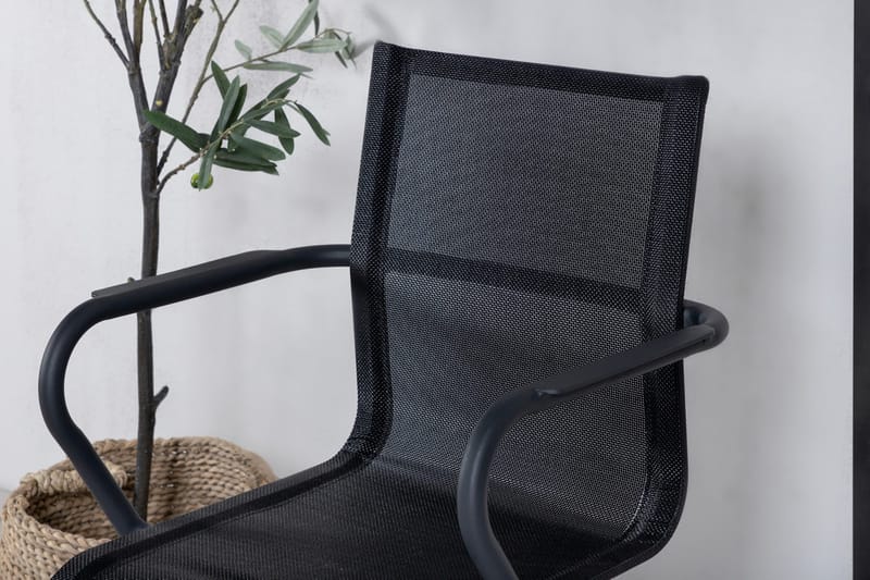 Alina Matstol Utomhus - Svart - Utemöbler - Utestol & trädgårdsstol - Matstol & karmstol utomhus