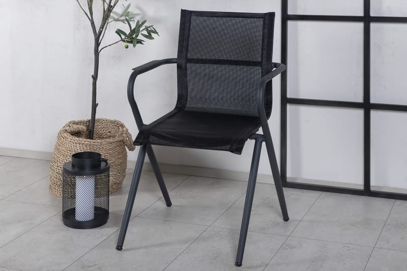 Alina Matstol Utomhus - Svart - Utemöbler - Utestol & trädgårdsstol - Matstol & karmstol utomhus