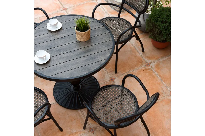 Bolgheri Utestol Brun/Svart - Utemöbler - Utestol & trädgårdsstol - Matstol & karmstol utomhus