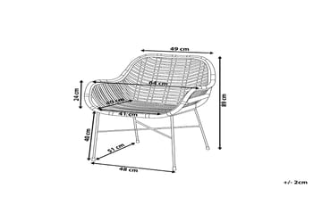 Canora Trädgårdsstol 51 cm - Svart - Utemöbler - Utestol & trädgårdsstol - Matstol & karmstol utomhus