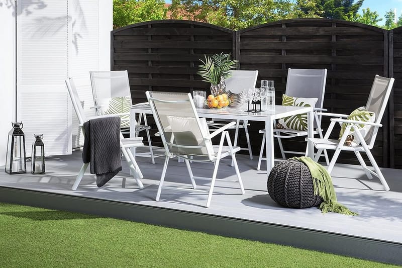 Catania Trädgårdsstol 6 St 44 cm - Grå - Utemöbler - Utestol & trädgårdsstol - Matstol & karmstol utomhus