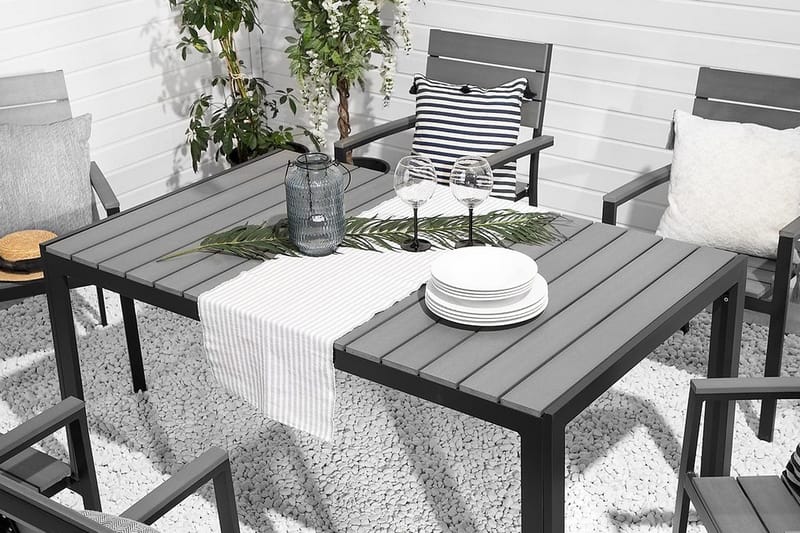 Como Trädgårdsstol 6 St 55 cm - Svart - Utemöbler - Utestol & trädgårdsstol - Matstol & karmstol utomhus