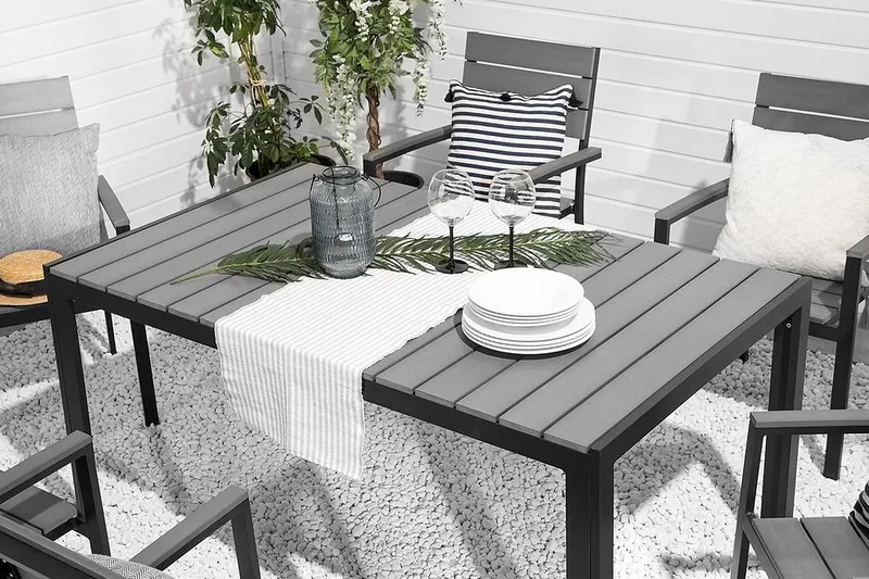 Como Trädgårdsstol 6 St 55 cm - Svart - Utemöbler - Utestol & trädgårdsstol - Matstol & karmstol utomhus