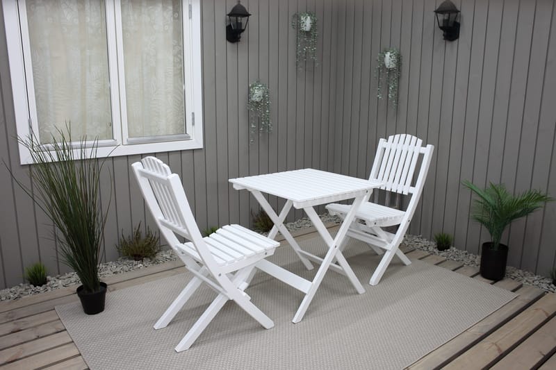 Delpino Klappstol Utomhus - Vit - Utemöbler - Utestol & trädgårdsstol - Matstol & karmstol utomhus