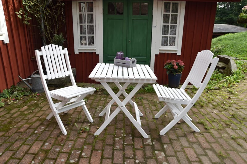 Delpino Klappstol Utomhus - Vit - Utemöbler - Utestol & trädgårdsstol - Matstol & karmstol utomhus