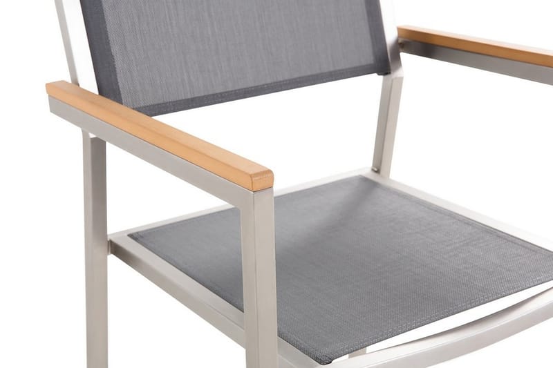 Grosseto Trädgårdsstol 6 St 58 cm - Grå - Matstol & karmstol utomhus - Balkongstol