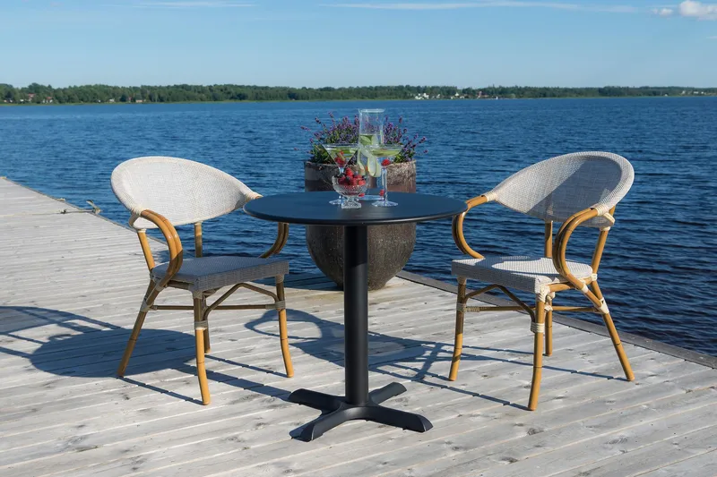 Hillerstorp Caféstol - Grå - Utemöbler - Utestol & trädgårdsstol - Matstol & karmstol utomhus