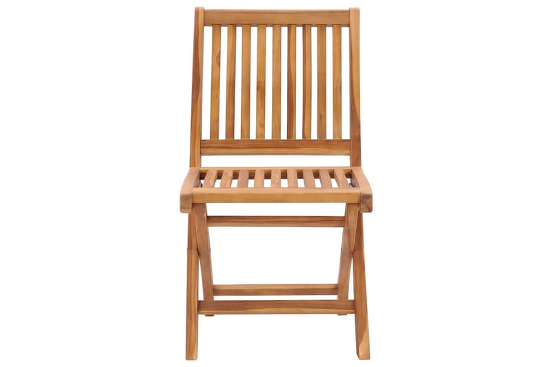 Hopfällbara Trädgårdsstolar 2 st massiv teak - Brun - Utemöbler - Utestol & trädgårdsstol - Matstol & karmstol utomhus