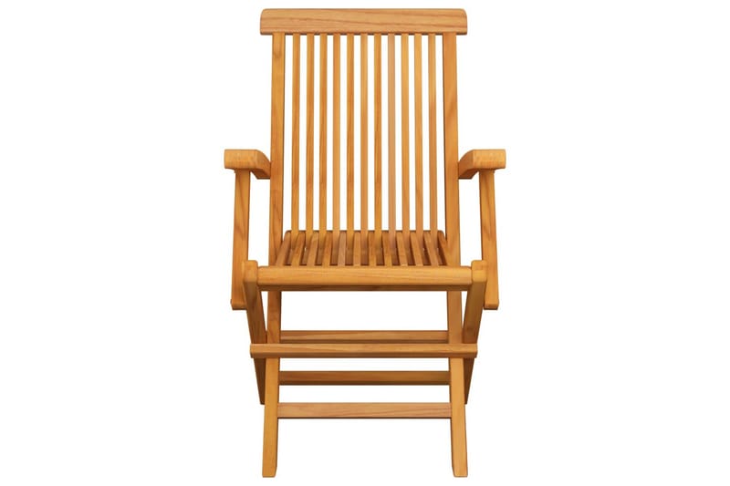 Hopfällbara Trädgårdsstolar 6 st massiv teak - Brun - Utemöbler - Utestol & trädgårdsstol - Matstol & karmstol utomhus