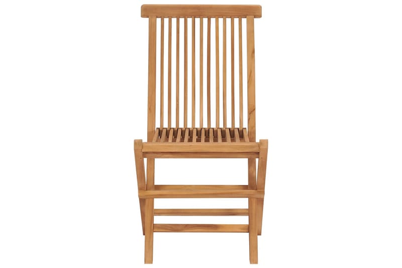 Hopfällbara Trädgårdsstolar 6 st massiv teak - Brun - Utemöbler - Utestol & trädgårdsstol - Matstol & karmstol utomhus