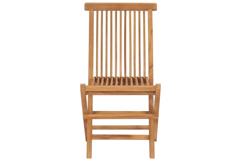 Hopfällbara Trädgårdsstolar 8 st massiv teak - Brun - Utemöbler - Utestol & trädgårdsstol - Matstol & karmstol utomhus