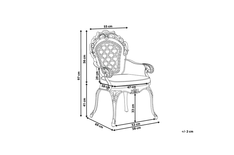 Lagunilla Trädgårdsstol 2-pack - Brun - Utemöbler - Utestol & trädgårdsstol - Matstol & karmstol utomhus