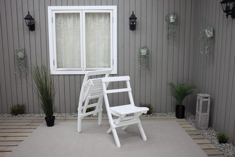 Larios Klappstol Utomhus - Vit - Utemöbler - Utestol & trädgårdsstol - Matstol & karmstol utomhus