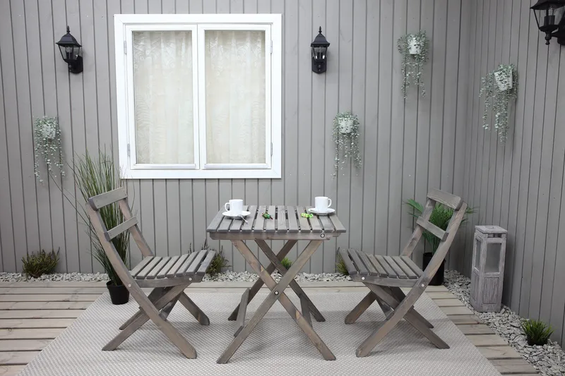 Larios Matstol Utomhus - Grå - Utemöbler - Utestol & trädgårdsstol - Matstol & karmstol utomhus