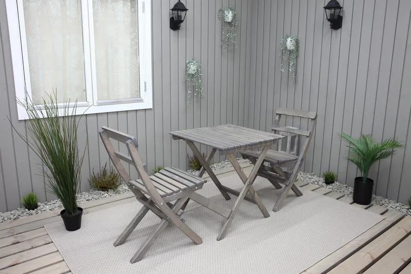 Larios Matstol Utomhus - Grå - Utemöbler - Utestol & trädgårdsstol - Matstol & karmstol utomhus