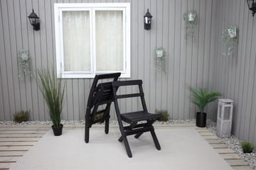 Larios Matstol Utomhus - Svart - Utemöbler - Utestol & trädgårdsstol - Matstol & karmstol utomhus